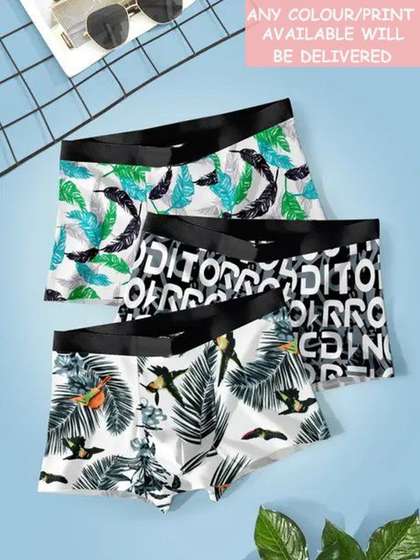 CAVENDERS Boys Pack of 3
                    Printed Assorted Basic Briefs