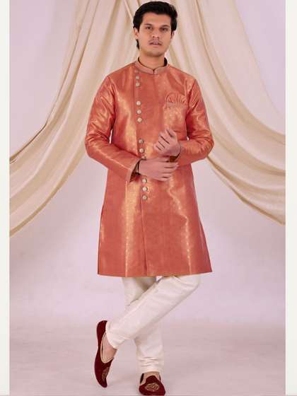 Desibutik Woven
                        Design Sherwani Set