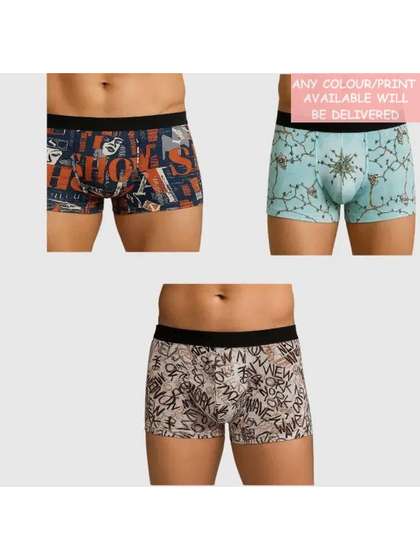 CAVENDERS Boys Pack of 3
                    Printed Assorted Basic Briefs