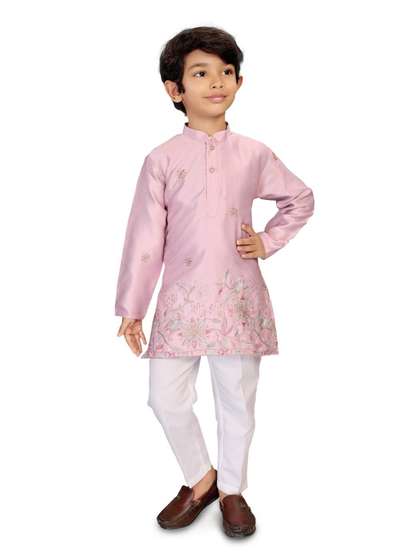 INZORA Boys Ethnic
                    Motifs Embroidered Regular Thread Work Kurta with
                    Trousers