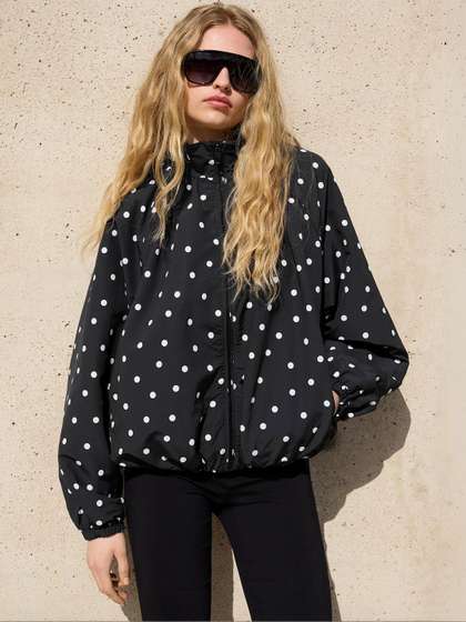 Bershka Oversize
                        polka dot jacket