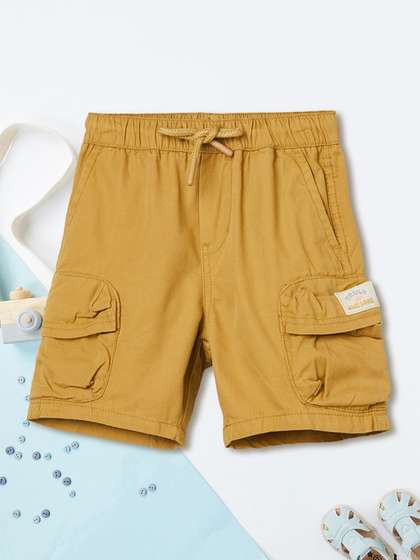 max Boys Typography
                    Printed Pure Cotton Shorts