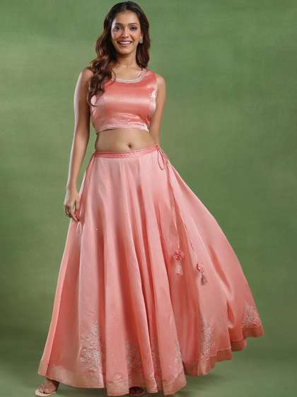 Fabindia Thread Work
                        Semi-Stitched Lehenga & Blouse With Dupatta