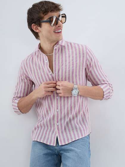 VASTRADO Men Classic
                        Slim Fit Multi Stripes Striped Casual Shirt
