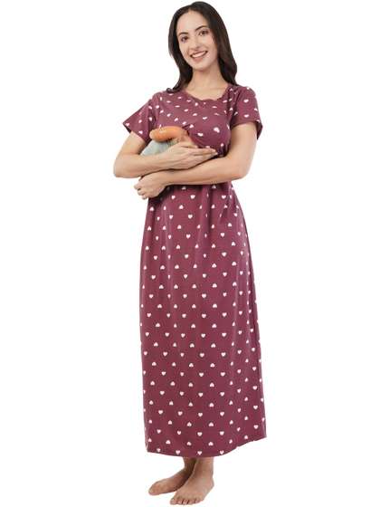 Kekabu Printed Maxi
                        Nightdress