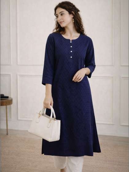 CLOTHIFY Woven Design
                      Kurti