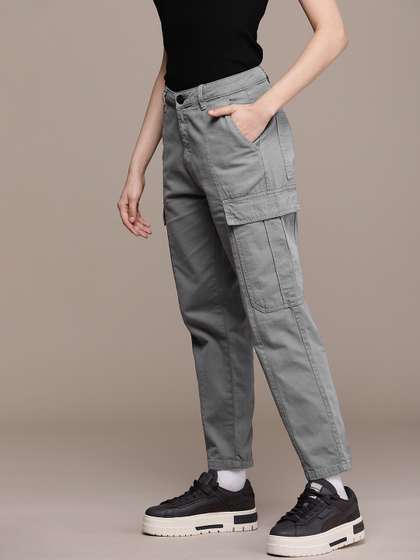 The Roadster
                        Lifestyle Co. Women Solid Regular Fit Cargos
                        Trousers