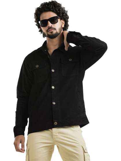 BELANO Men Corduroy
                        Bomber Jacket