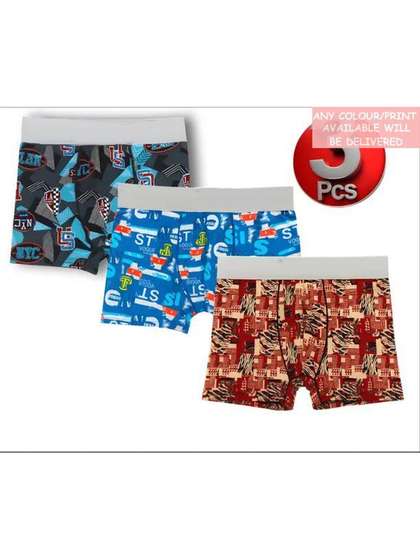 CAVENDERS Boys Pack of 3
                    Printed Assorted Boy Shorts