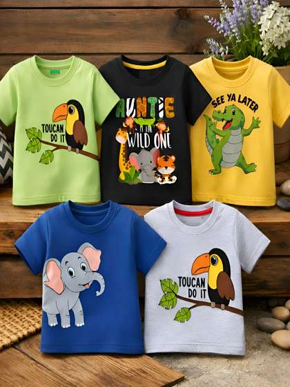 PY PINKYOU Boys Cotton
                    Tshirts