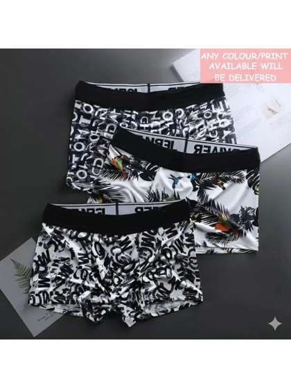 CAVENDERS Boys Pack of 3
                    Printed Assorted Boxer-Style Briefs