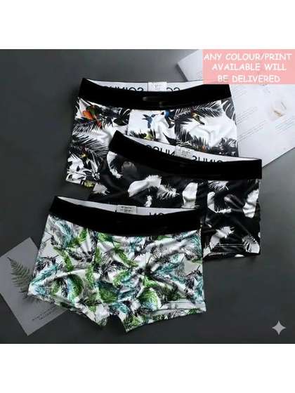 CAVENDERS Boys Pack of 3
                    Printed Assorted Boxer-Style Briefs