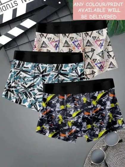 CAVENDERS Boys Pack of
                      3 Printed Assorted Boxer-Style Briefs
