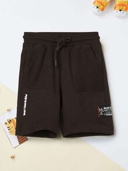 max Boys Typography
                    Printed Pure Cotton Shorts