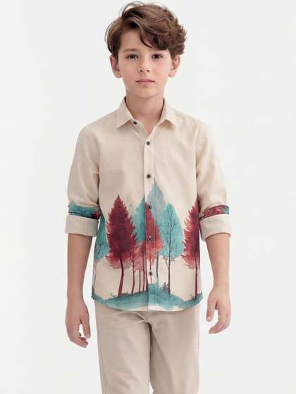 BEARSOUL Boys
                        Classic Printed Casual Shirt