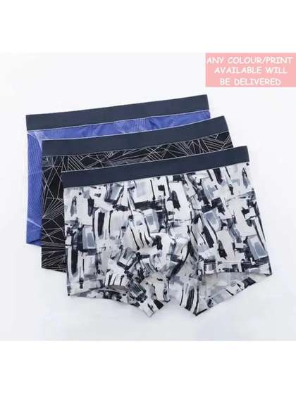 CAVENDERS Boys Pack of 3
                    Printed Assorted Boxer-Style Briefs