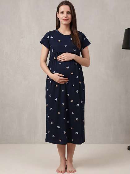 Secret Wish
                        Maternity Hosiery Printed Nightdress