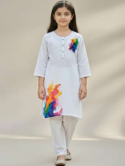 BARKAT DESIGNING PLANET
                    Ethnic Motifs Print A-Line Dress
