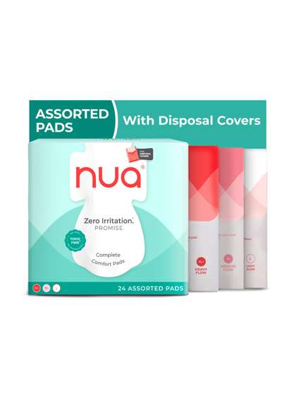 Nua Set Of 24
                        Complete Comfort Assorted Sanitary Pads - XL+ -
                        XL - L