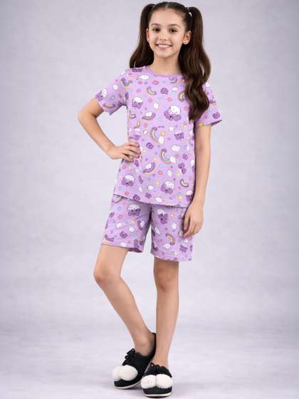 BAESD Girls Printed
                      Nightdress