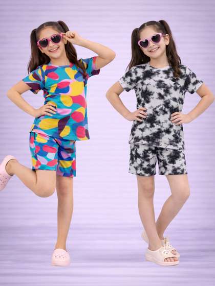 BAESD Girls Printed
                    Nightdress