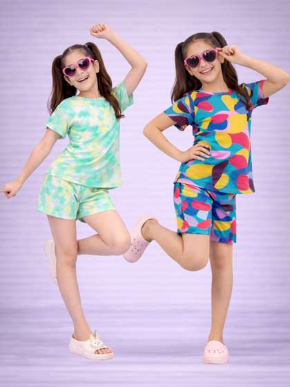 BAESD Girls Printed
                    Nightdress