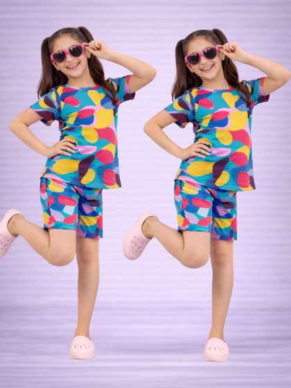 BAESD Girls Printed
                    Nightdress