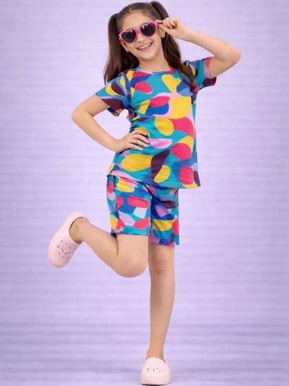 BAESD Girls Printed
                    Nightdress