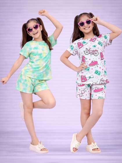 BAESD Girls Printed
                      Nightdress