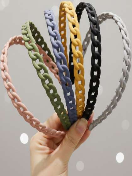 KHANBAGSTORE Girls Set
                      of 6 Embellished Hairband