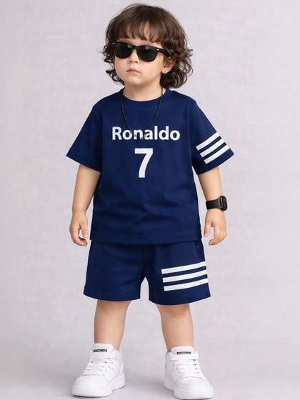 SAS ENTERPRISES
                        Unisex Kids Printed T-shirt with Shorts