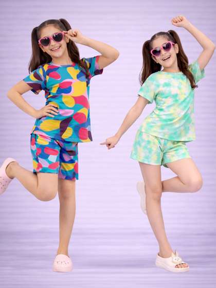 BAESD Girls Printed
                    Nightdress