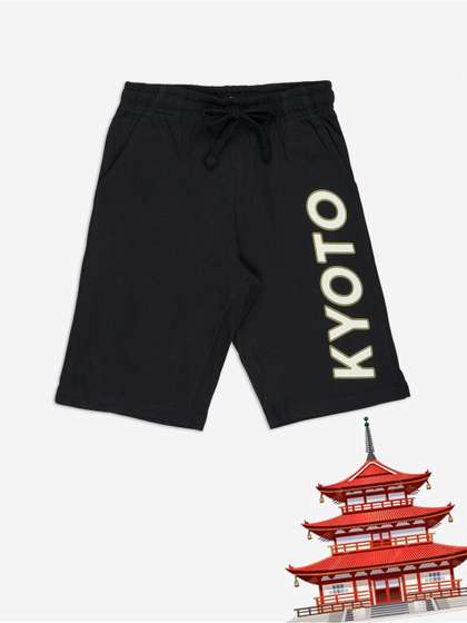 Pantaloons Junior Boys
                    Typography Printed Shorts