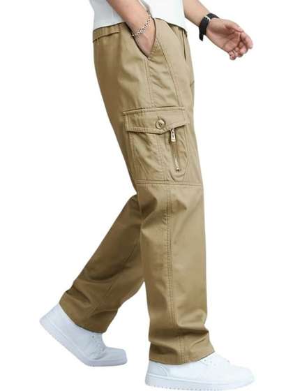 La Pajaro Men
                        Relaxed Easy Wash Cargos Trousers