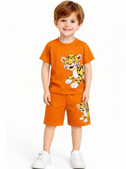 SAS ENTERPRISES
                            Unisex Kids Printed T-shirt with Shorts