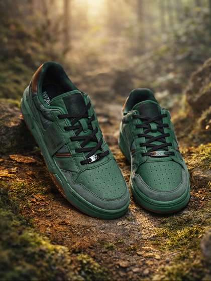 WROGN Men Colourblocked
                    PU Sneakers