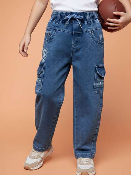 JFR Boys Straight Fit
                      Low-Rise Stretchable Jeans