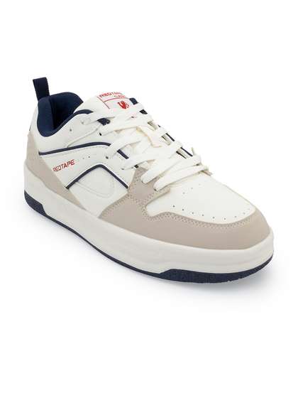 Red Tape Men
                          Colourblocked Round Toe Lace-Ups Sneakers