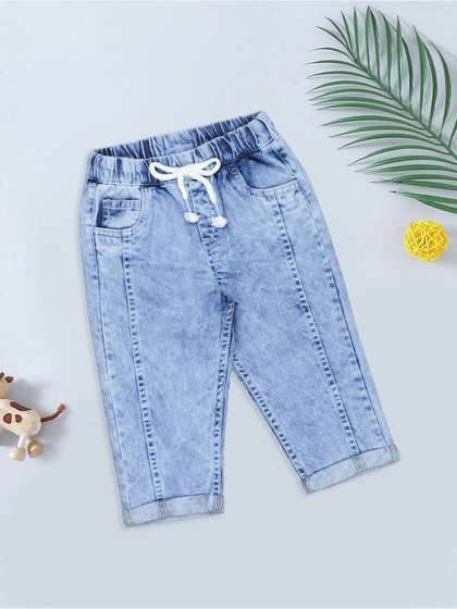 Pantaloons Baby Boys
                    Regular Fit Mid-Rise Light Fade Stretchable Jeans