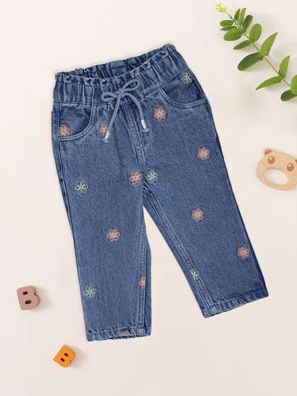 Pantaloons Baby Girls
                    Regular Fit Mid-Rise Jeans