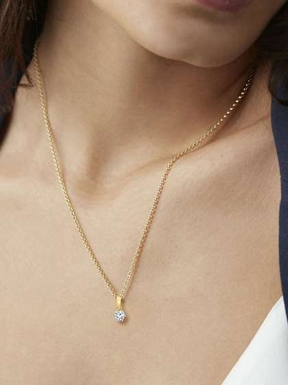 Sparkles 14KT Gold
                        With 0.22 Ct Lab Grown Diamond Studded Pendant -
                        0.51g