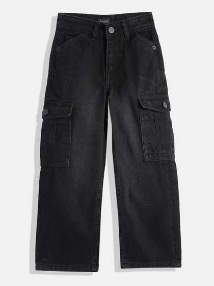 Allen Solly Junior Boys
                    Straight Fit Mid-Rise Light Fade Pure Cotton Jeans