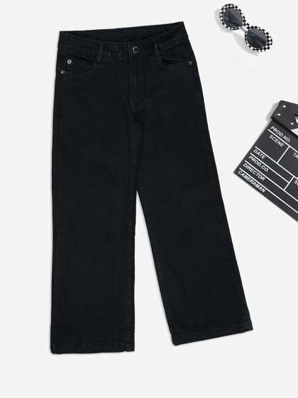 Pantaloons Junior Girls
                    Flared Mid-Rise Stretchable Jeans