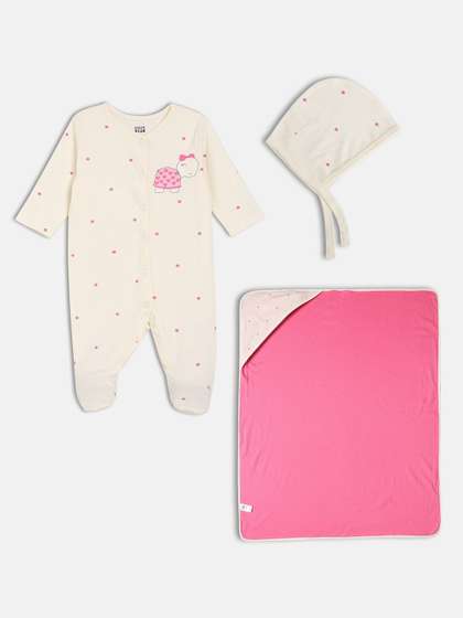MINI KLUB Infants Girls
                    Pure Cotton Baby Apparel Gift Set