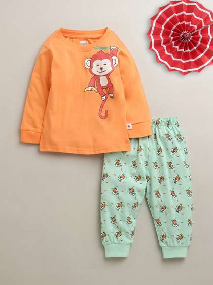 BUMZEE Boys Printed
                    Night suit