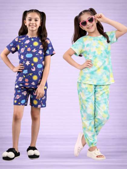 BAESD Girls Printed
                    Nightdress