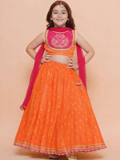 KATRODIYA ENTERPRISE
                      Girls Embellished Tie and Dye Ready to Wear
                      Lehenga & Blouse With Dupatta