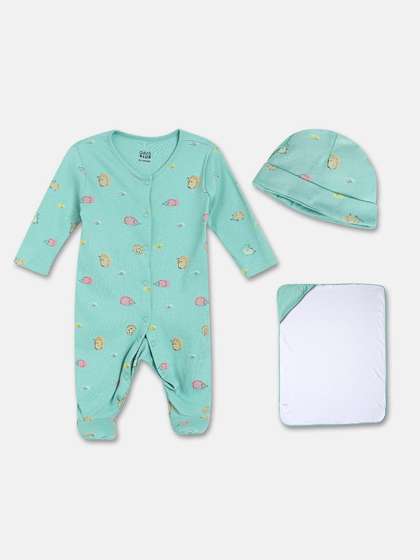 MINI KLUB Infants
                      Printed Pure Cotton Baby Apparel Gift Set