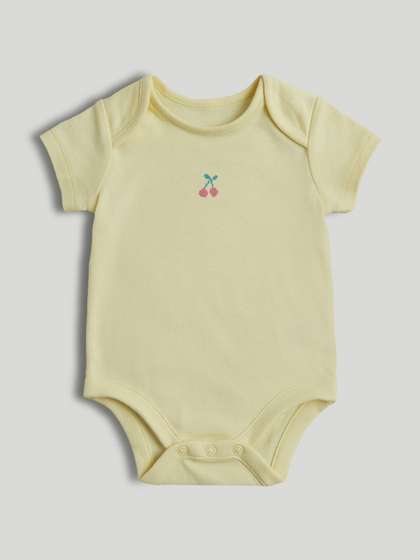 mothercare Infants
                      Girls Pack Of 5 Printed Envelope Neck Short
                      Sleeves Bodysuit