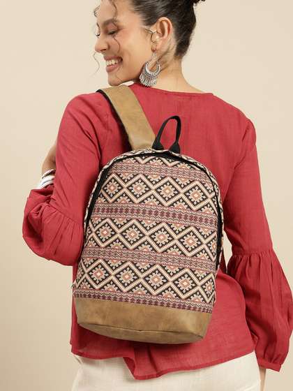 Anouk Women
                        Geometric Printed Backpack